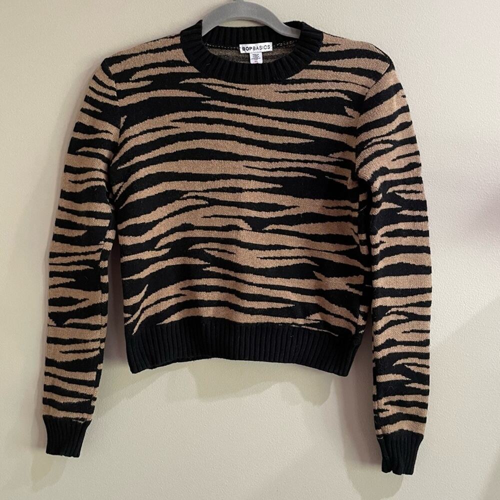 Shop Bop Basics Anima Print Knit Sweater